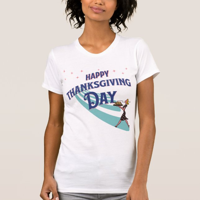 Camiseta Feliz Día de Acción de Gracias - Diseño festivo (Anverso)