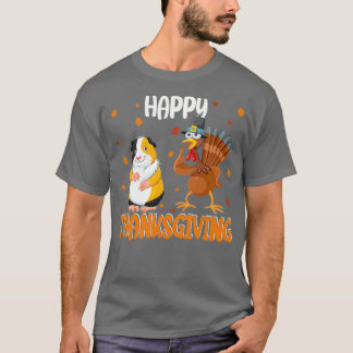 Camiseta Feliz Día de Acción de Gracias, divertido cerdo gu