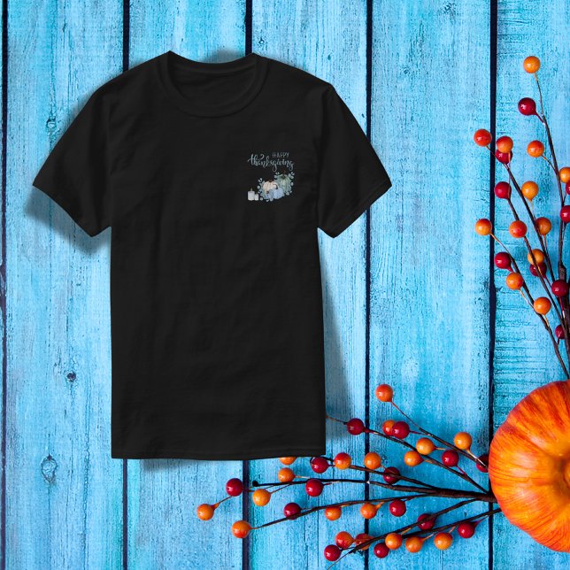 Camiseta Feliz Día de Acción de Gracias en azul | Sudadera (Subido por el creador)