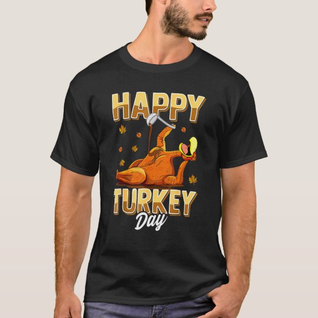 Camiseta Feliz Día de Acción de Gracias en Turquía (Anverso)