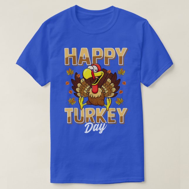 Camiseta Feliz Día de Acción de Gracias en Turquía (Diseño del anverso)