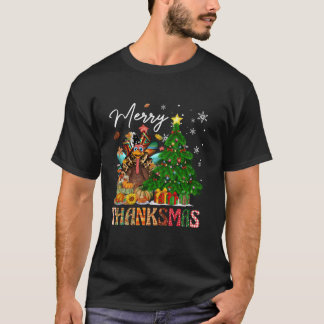Camiseta Feliz Día de Acción de Gracias en Turquía Árbol de