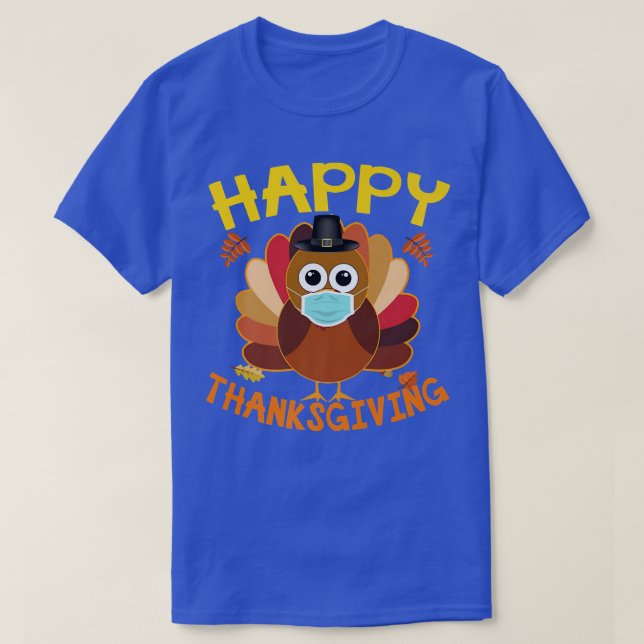 Camiseta Feliz Día de Acción de Gracias en Turquía hace fer (Diseño del anverso)
