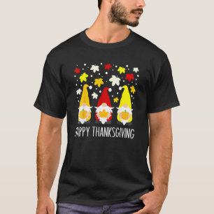 Camiseta Feliz Día de Acción de Gracias Gnome Otoño Autumn