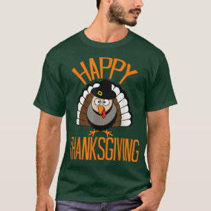 Camiseta Feliz Día de Acción de Gracias Gorra de peregrinos