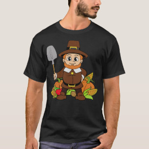 Camiseta Feliz Día de Acción de Gracias, las calabazas acua