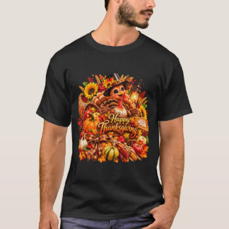 Camiseta Feliz Día de Acción de Gracias Pavo