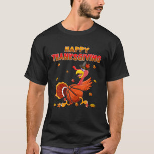 Camiseta Feliz Día de Acción de Gracias Turquía Baloncesto
