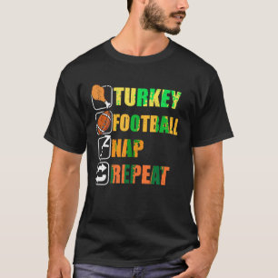 Camiseta Feliz Día de Acción de Gracias Turquía Futbol Repe
