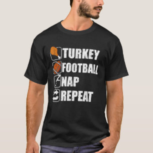 Camiseta Feliz Día de Acción de Gracias Turquía Futbol Repe