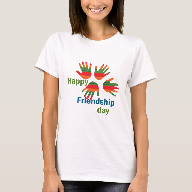Camiseta Feliz día de amistad (Anverso)