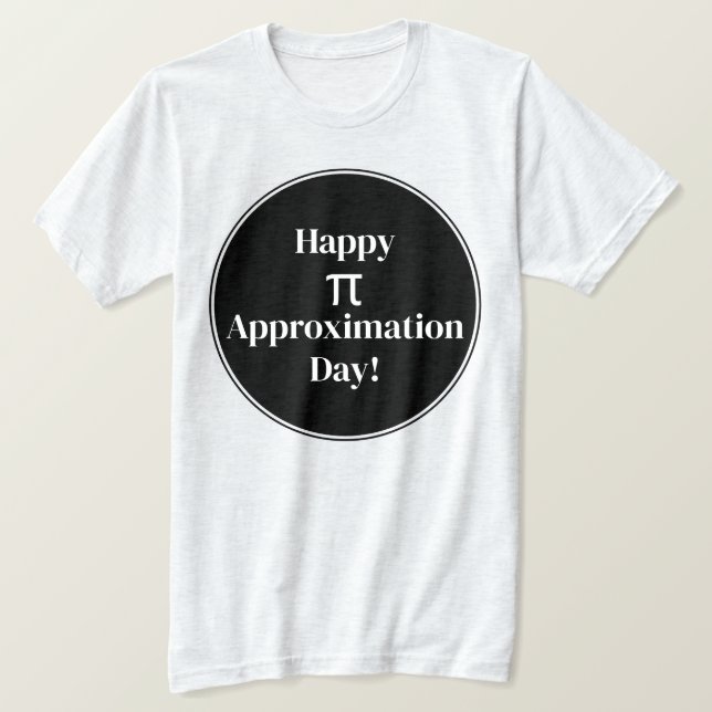 Camiseta Feliz Día de Aproximación Pi 22 de Julio Nerd Mate (Anverso del diseño)
