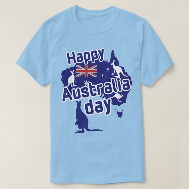 Camiseta Feliz Día de Australia (Diseño del anverso)