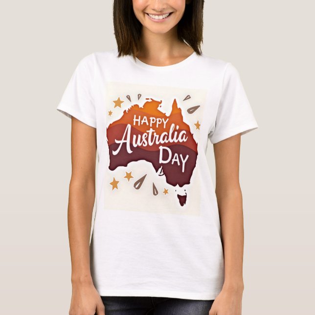 Camiseta Feliz Día de Australia (Anverso)
