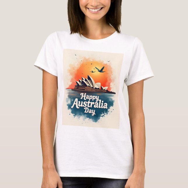 Camiseta Feliz Día de Australia (Anverso)