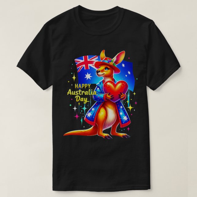 Camiseta Feliz Día de Australia 1 (Diseño del anverso)