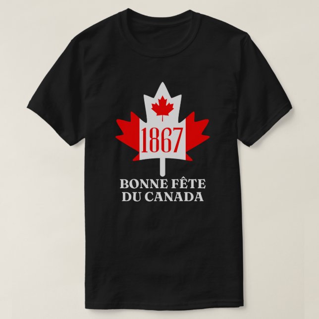 Camiseta Feliz Día de Canadá (Diseño del anverso)