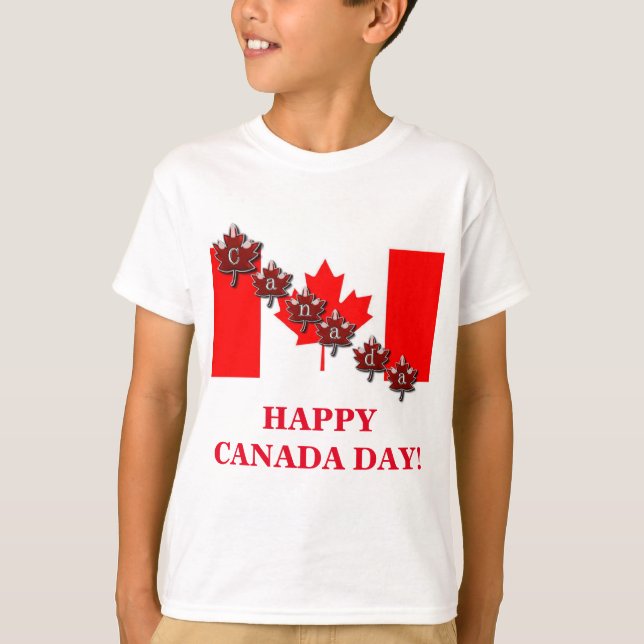 CAMISETA ¡FELIZ DÍA DE CANADÁ! (Anverso)