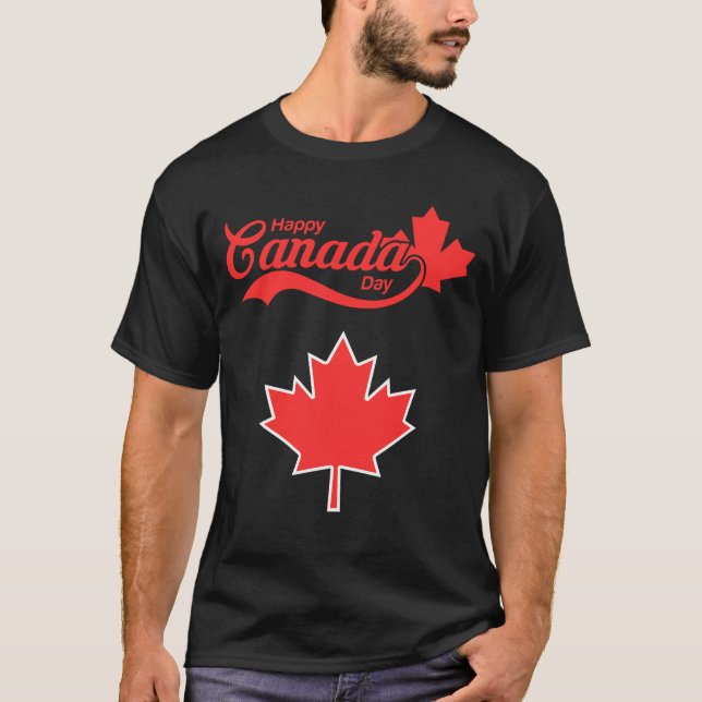 Camiseta Feliz Día de Canadá (Anverso)