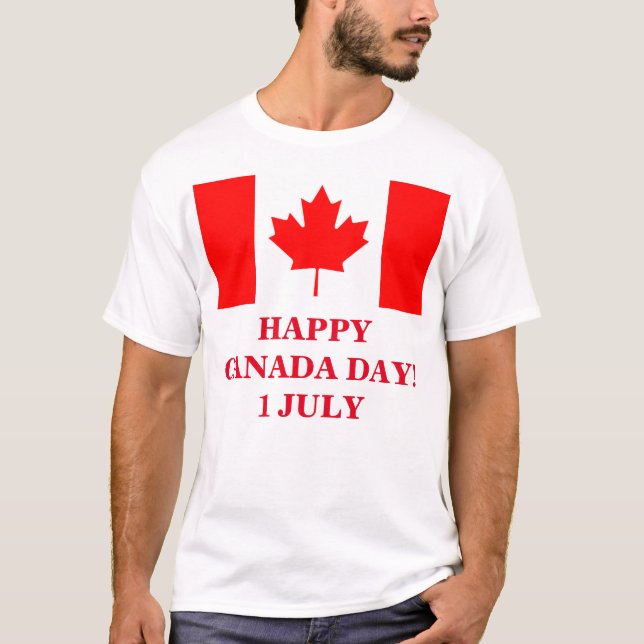 CAMISETA ¡FELIZ DÍA DE CANADÁ! (Anverso)