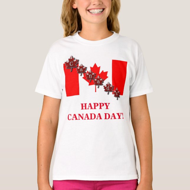 CAMISETA ¡FELIZ DÍA DE CANADÁ! (Anverso)