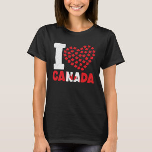 Camiseta Feliz Día de Canadá: Bandera canadiense de hojas d