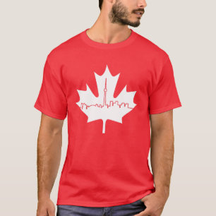 Camiseta Feliz Día de Canadá: Bandera de hojas de arce Patr