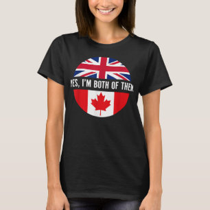 Camiseta Feliz Día de Canadá, Británico y Canadiense Im amb