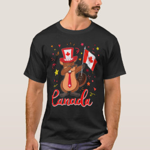 Camiseta Feliz Día de Canadá - Cute castor chicas niños niñ