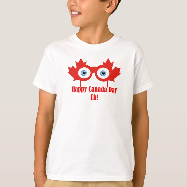 Camiseta Feliz Día de Canadá Eh Maple Leaf TShirt (Anverso)