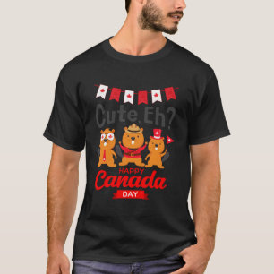 Camiseta Feliz Día de Canadá, erizos por
