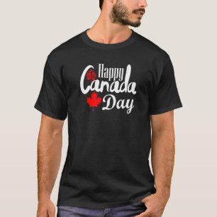 Camiseta Feliz Día de Canadá, hoja de arce para niños con b