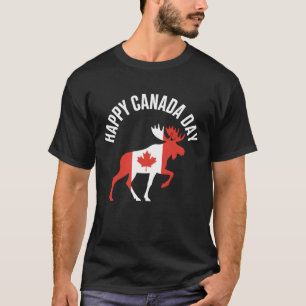 Camiseta Feliz Día de Canadá Hombres Mujeres de Hojas de Ma