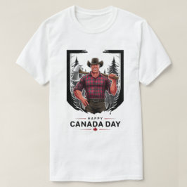 Camiseta Feliz Día de Canadá Lumberjack