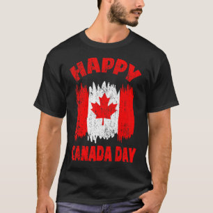 Camiseta Feliz Día de Canadá, Maple Leaf Canada Day Niños T