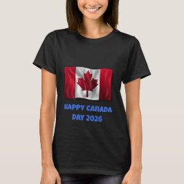 Camiseta Feliz Día de Canadá para mujeres