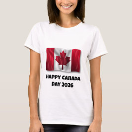 Camiseta Feliz Día de Canadá para mujeres