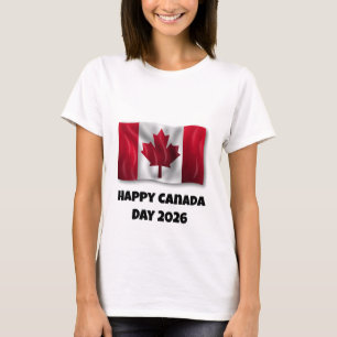 Camiseta Feliz Día de Canadá para Mujeres