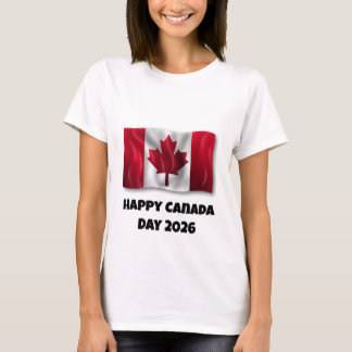 Camiseta Feliz Día de Canadá para Mujeres