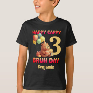 Camiseta FELIZ DÍA DE CAPPY BRUH Cumpleaños personalizado d
