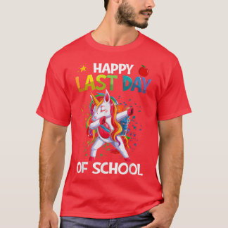 Camiseta Feliz Día De Colegio Dabbing Unicorn Summer Br
