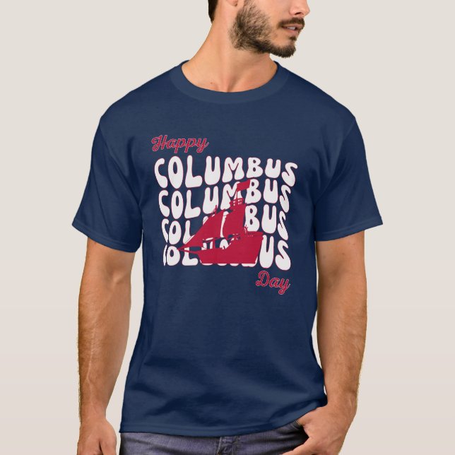 Camiseta Feliz Día de Colón (Anverso)
