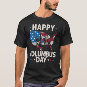 Camiseta Feliz Día de Colón Cristóbal Colón Italiano Na