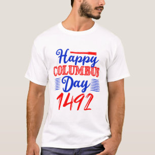 Camiseta Feliz Día de Colón - Estados Unidos Cristóbal Coló