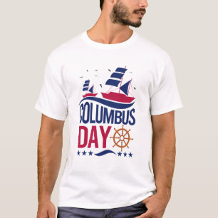 Camiseta Feliz Día de Columbus – Audaz, Patriótica