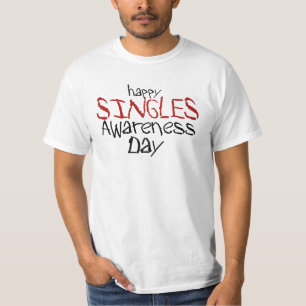 Camiseta Feliz Día de Conciencia de los Solteros