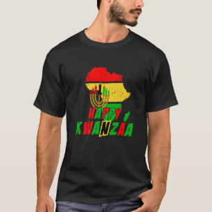 Camiseta Feliz Día de Contorno de Principios de Kwanzaa 7