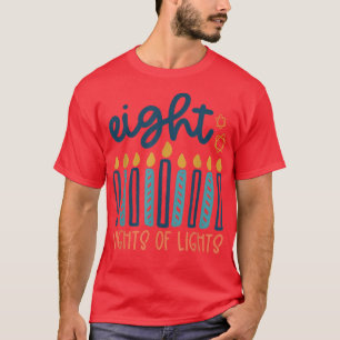 Camiseta Feliz Día de Desafío Hanukkah Menorah Festividad J