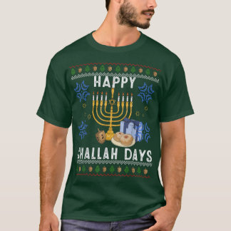 Camiseta Feliz día de desafío: Ugly Hanukkah Jewish Dreidel