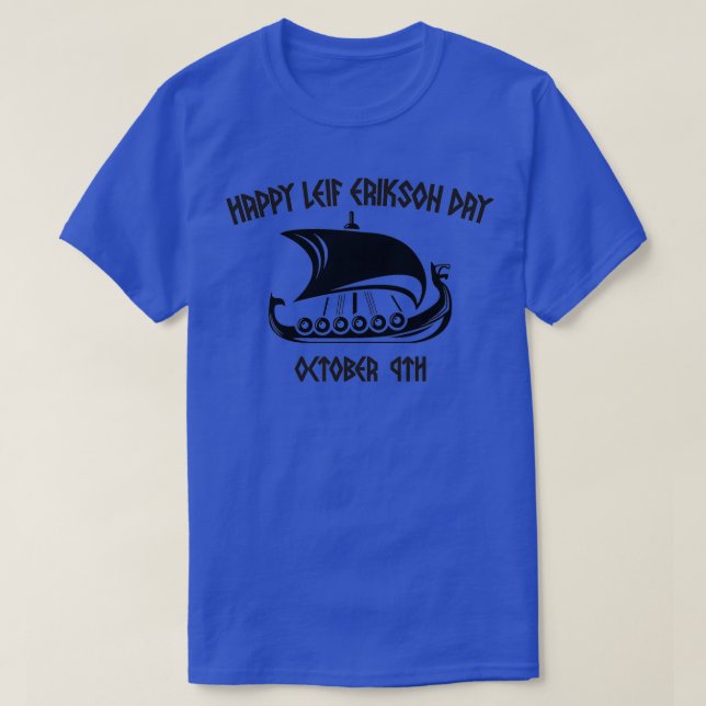 Camiseta Feliz Día de Erikson 2 de Leif (Diseño del anverso)